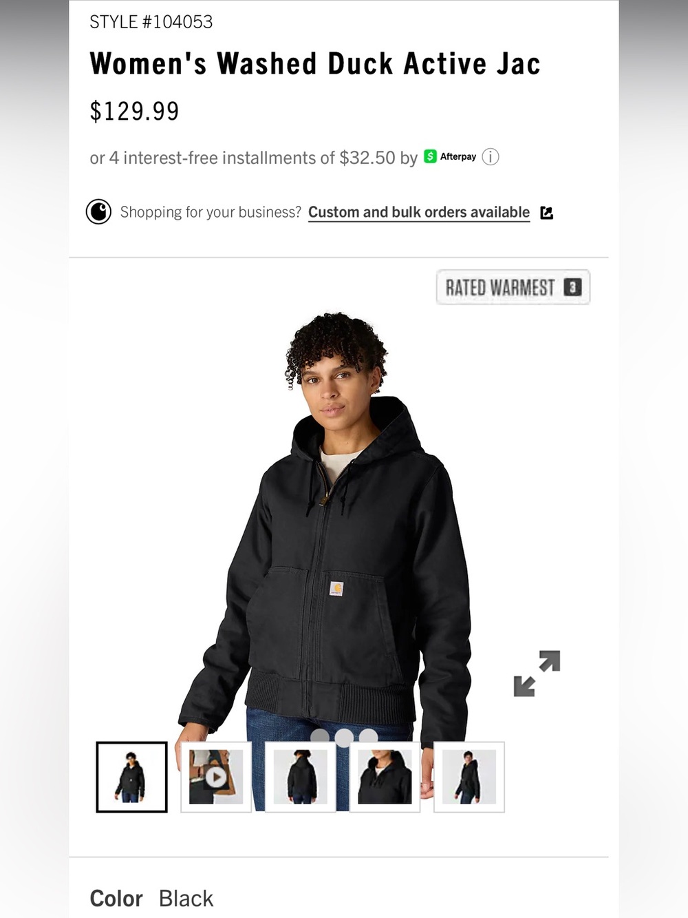 Carhartt Washed Duck Active Jacket